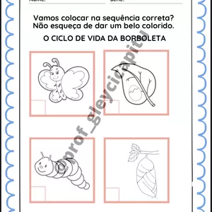 Imagem de capa para o Ebook ATIVIDADES A LAGARTA COMILONA