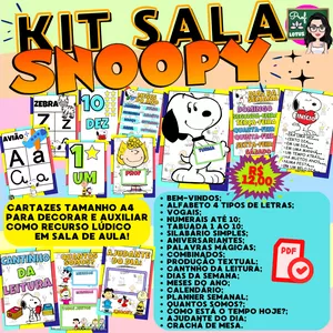 Imagem de capa para o Ebook KIT SALA SNOOPY