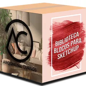 Imagem do curso Biblioteca Blocos para Sketchup