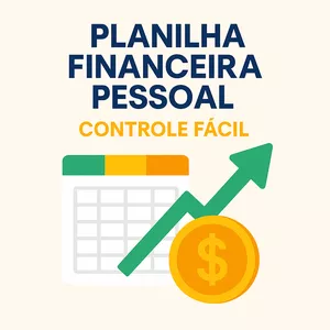 Imagem de capa para o Ebook Planilha Financeira Pessoal - Controle Fácil