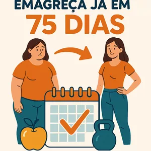 Imagem de capa para o Ebook Emagreça já em até 75 dias !!!