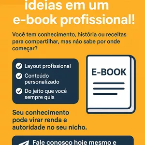 Imagem de capa para o Ebook CRIAMOS SEU  E-BOOK DO SEU JEITO