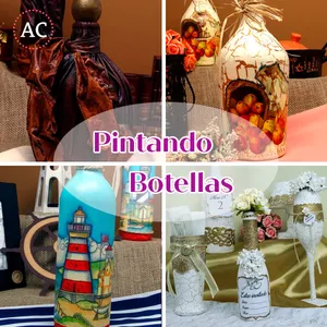 Imagen de portada para Curso online Curso Pintando Botellas
