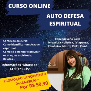 Imagem de capa para o Curso online Curso de Auto-Defesa Espiritual