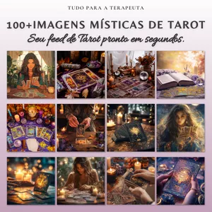 Imagem de capa para o Curso online 100 IMAGENS MÍSTICAS DE TAROT - PRONTAS PARA POSTAR