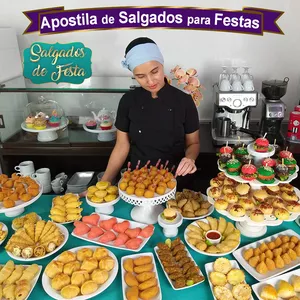 Imagem de capa para o Ebook Salgados de Festa por Luciana Gomes