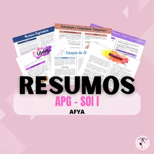 Imagem de capa para o Ebook RESUMOS APGs - SOI I AFYA