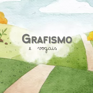 Imagem de capa para o Ebook Grafismo e vogais - letra minúscula e cursiva