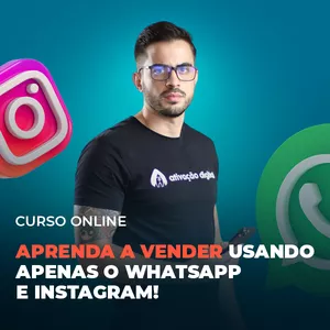 Imagem do curso Curso de Vendas Online pelo Whatsapp e Instagram - Aprenda como vender todos os dias usando apenas o Instagram e Whatsapp
