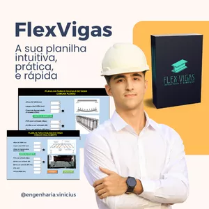 Imagem de capa para o Curso online FlexVigas - Planilha para dimensionamento de Vigas à Flexão e Cisalhamento Intuitiva
