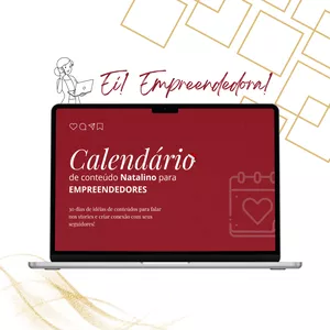 Imagem de capa para o Curso online Calendário de Conteúdo Natalino - 31 Dias para Empreendedores