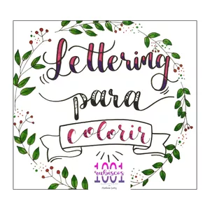 Imagem de capa para o Ebook Lettering para Colorir