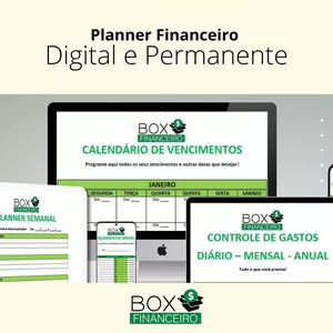 Imagem de capa para o Ebook PLANNER FINANCEIRO DIGITAL PERMANENTE