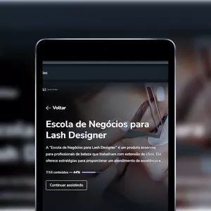 Imagem de capa para o Curso online Escola de Negócios para Lash Designer