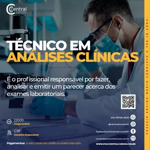 Imagem do curso Técnico De Analises Clinicas