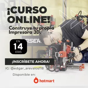 Imagen de portada para Curso online El método paso a paso para construir una Impresora 3D en 14 días.