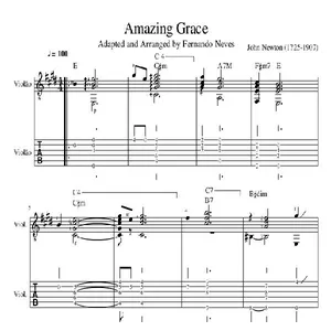 Cover image for Ebook Amazing Grace Sheet Music & Tab