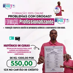 Imagem do curso Terapeuta Cristão de Dependentes Químicos e Codependentes.
