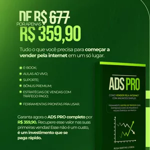 Imagem de capa para o Curso online ADS-PRO-  Como Vender Pela Internet com  Anúncios Simples