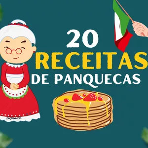Imagem de capa para o Ebook 20 Receitas fáceis de panqueca 