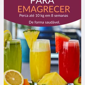 Imagem de capa para o Ebook Tratamento emagrecedor 1 2 3 dias com bebidas saudáveis.