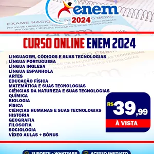 Imagem de capa para o Curso online CURSO COMPLETO ENEM 2024