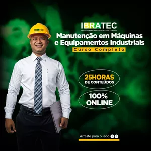 Imagem de capa para o Curso online Curso completo de Manutenção em Máquinas e Equipamentos Industriais