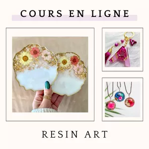 Image de couverture pour le Cours en ligne Cours en ligne de Resin Art