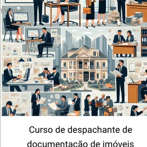 Imagem de capa para o Ebook curso de preparação de profissionais na área de regularização de documentação de imóveis 