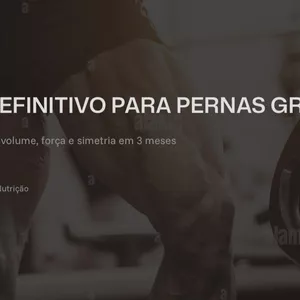 Imagem de capa para o Ebook Guia completo para pernas grossas