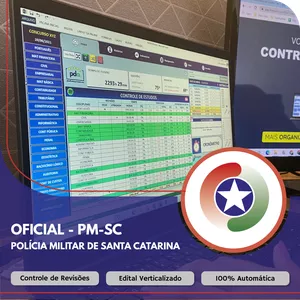 Imagem do curso Planilha do Aprovado - PM-SC - Oficial