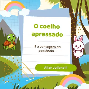 Imagem de capa para o Ebook O coelho apressado e a vantagem da paciência...