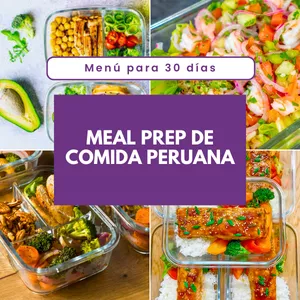 Imagen de portada para Curso online Meal Prep comida peruana - Menú para 30 días 