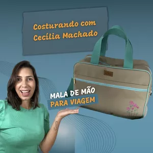 Imagem do curso Costurando com Cecília Machado - Mala de mão para viagem