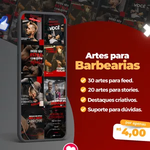 Imagem de capa para o Ebook Artes para Barbearia