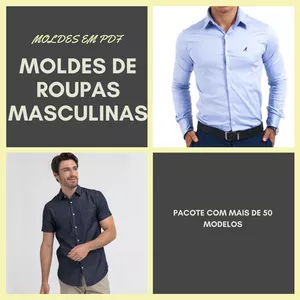 Imagem de capa para o Curso online Pacote de Moldes Masculinos em PDF 