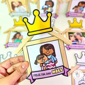 Imagem de capa para o Ebook Lembrancinhas Dia das Mães com palitos