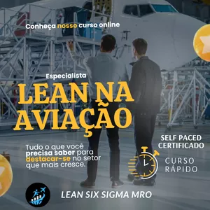Imagem de capa para o Curso online Lean na Aviação