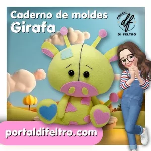 Imagem de capa para o Ebook CADERNO DE MOLDES | Girafa - Série Bichinhos Baby