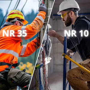 Imagem de capa para o Curso online NR-10 /  NR-35
