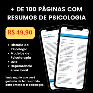 Imagem do curso Pack de Resumos de Psicologia