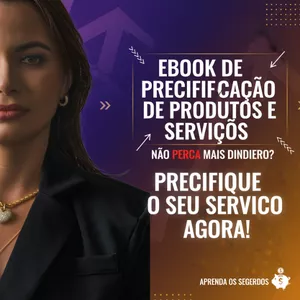 Imagem de capa para o Ebook PRECIFICAÇÃO - FORME PREÇO DO SEU SERVIÇO NA ESTÉTICA 