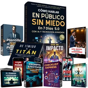 Imagen de portada para Curso online CÓMO HABLAR EN PÚBLICO SIN MIEDO EN 7 DÍAS 5.0 CON IA Y TECNOLOGÍA AVANZADA