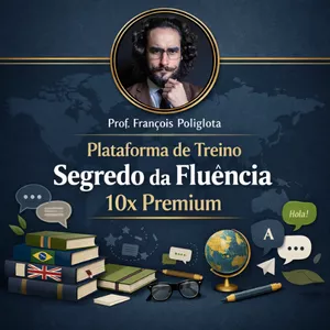 Imagem de capa para o Curso online PLATAFORMA DE TREINO DE IDIOMAS - SEGREDO DA FLUÊNCIA 10X - ACESSO PREMIUM