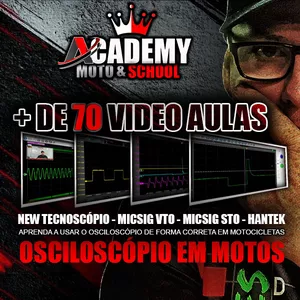 Curso COMBO - mais de 70 video aulas de osciloscópio em motocicletas
