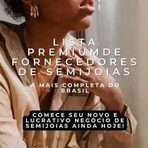Imagem de capa para o Ebook Lista de Fornecedores Premium de Semijoias