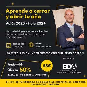 Imagen de portada para Evento online Aprende a cerrar y abrir tu año: Adiós 2023 / Hola 2024