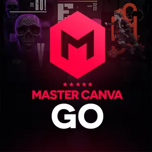 Imagem de capa para o Curso online Master Canva GO