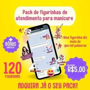 Imagem de capa para o Ebook PACK FIGURINHAS DE MANICURE