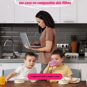 Imagem de capa para o Ebook Mães Empreendedoras -  Como trabalhar em casa na compahia dos filhos